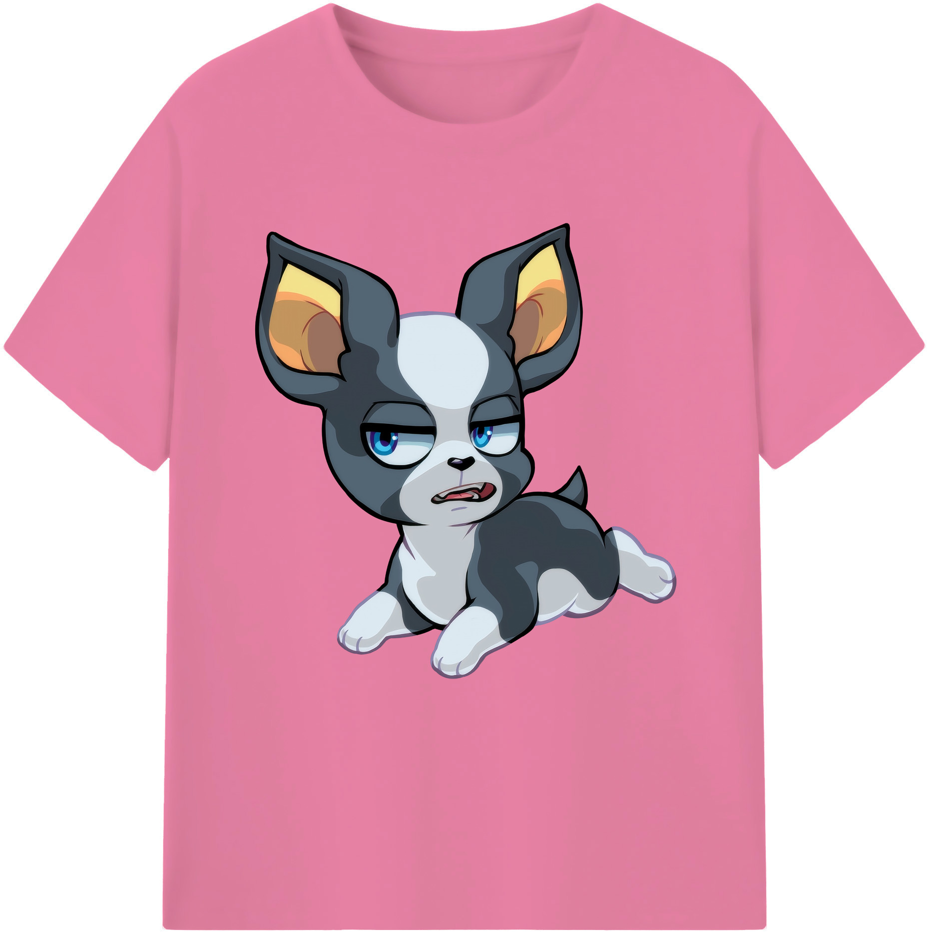（画像用） ジョジョの奇妙な冒険 イギー JoJo's Bizarre Adventure Iggy 綿100％半袖Tシャツ（フロントプリント）